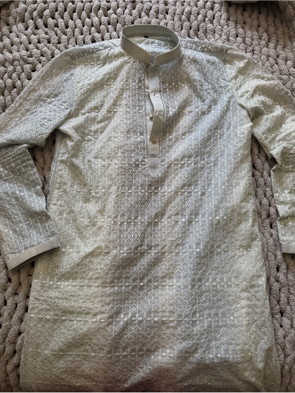 Men's Gray Kurta Shirt